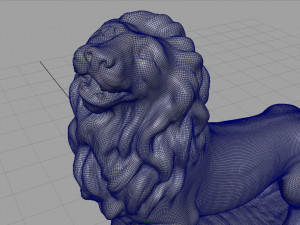 lion with ball 3D Model