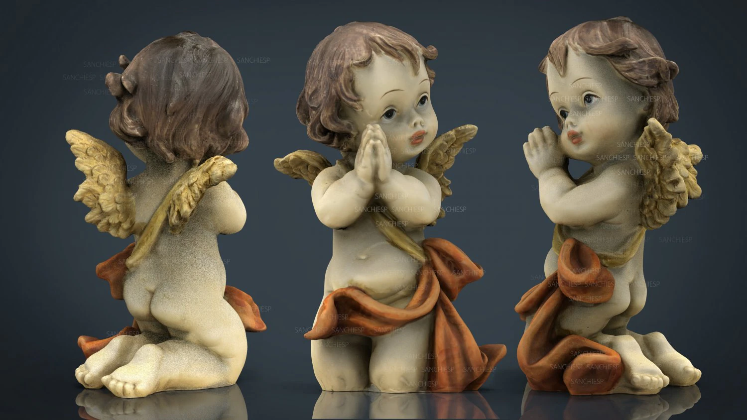 angel 10 3D Model .c4d .max .obj .3ds .fbx .stl .blend