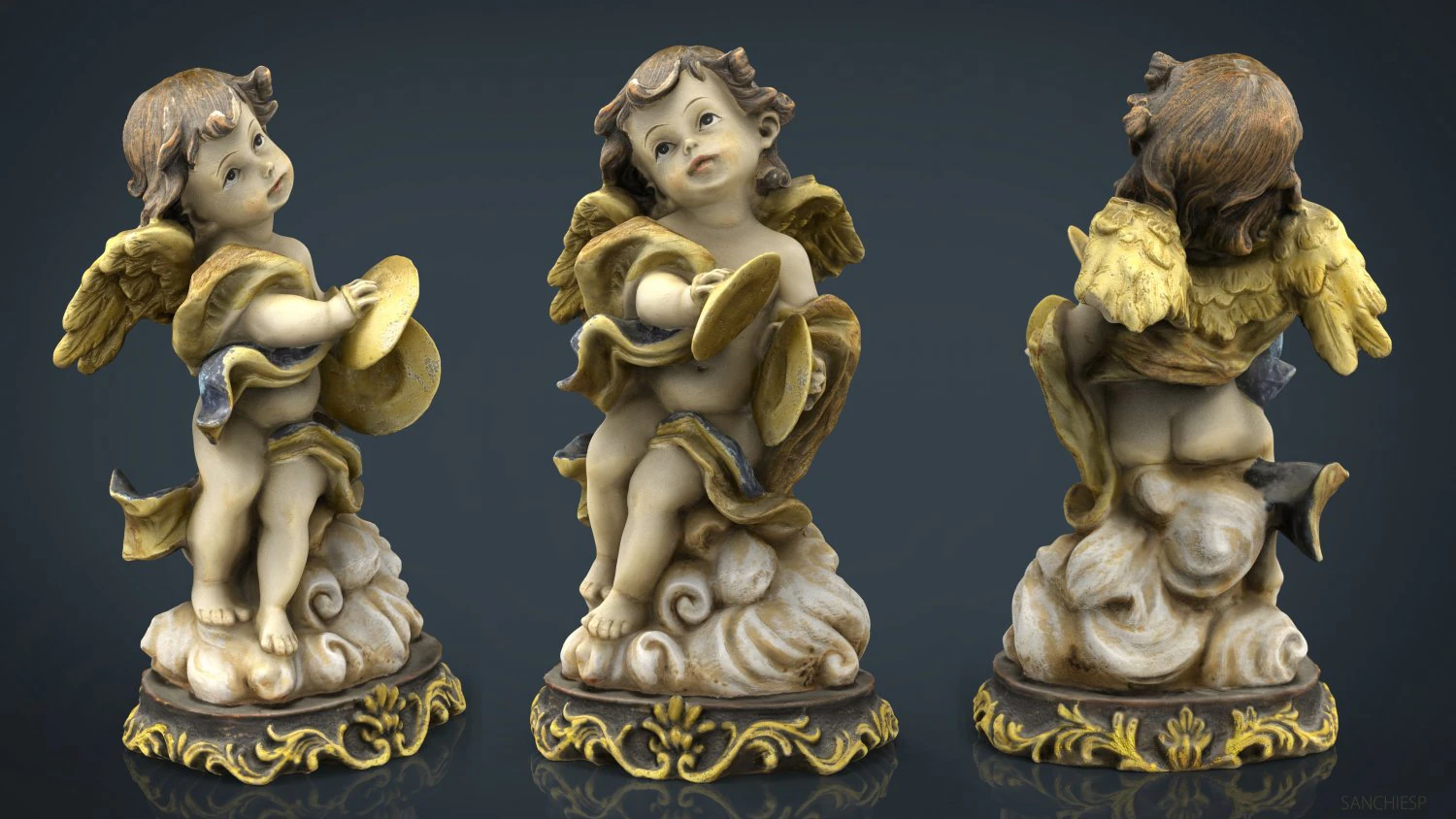 देवदूत 11 3D मॉडल .c4d .max .obj .3ds .fbx .stl .blend