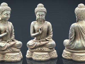 iron buddha 3D Model
