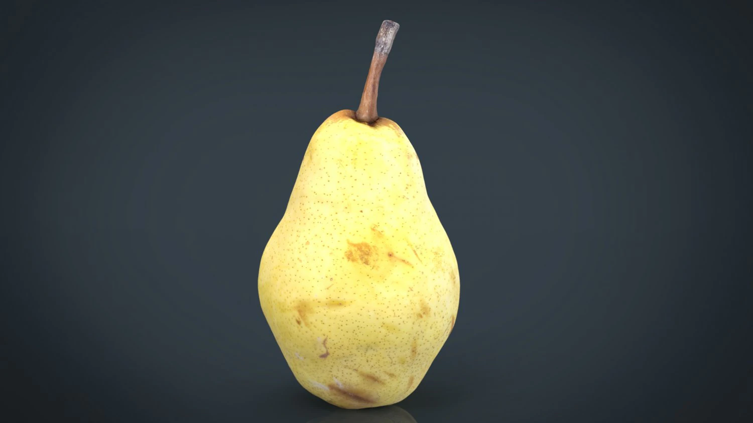 yellow pear 3D Model .c4d .max .obj .3ds .fbx .stl .blend 