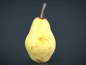 ż&oacute;łta gruszka Model 3D