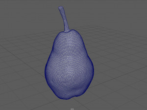 yellow pear 3D Model