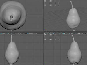 yellow pear 3D Model