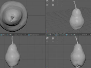yellow pear 3D Model