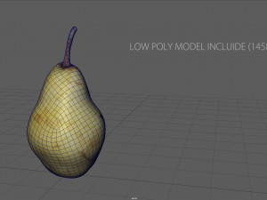 yellow pear 3D Model