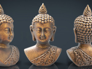 cooper buddha head 3D-Modell