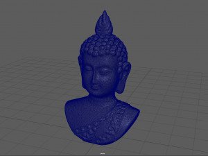 cooper buddha head Modello 3D