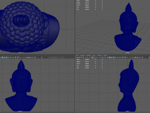 cooper buddha head Modello 3D