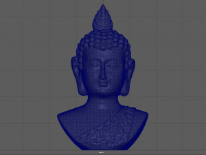cooper buddha head Modello 3D