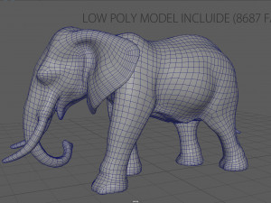 elephant Modello 3D
