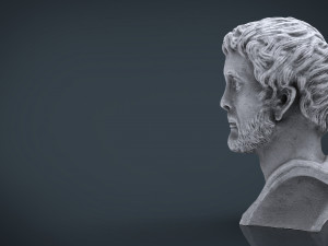 antonio pio bust Modello 3D