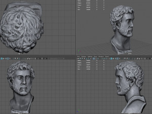 antonio pio bust Modello 3D