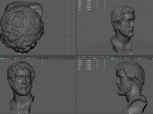 antonio pio bust Modello 3D