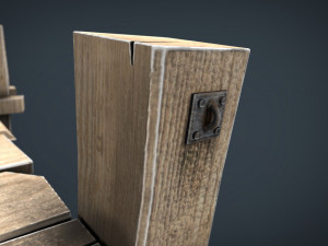 wooden pier 3Dモデル