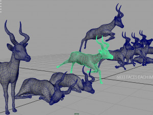 impala poses Modelo 3D