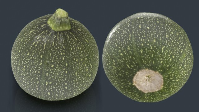 zucchini moon 3D Модель .c4d .max .obj .3ds .fbx .stl .blend 