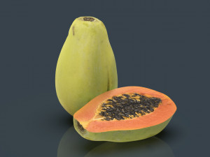 papaya 3D-Modell
