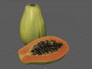 papaya 3D-Modell