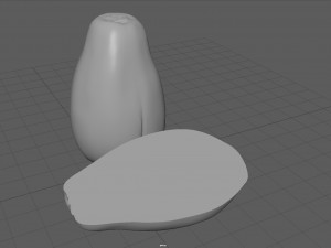 papaya 3D-Modell