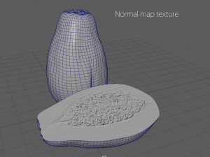 papaya 3D-Modell