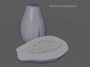 papaya 3D Model