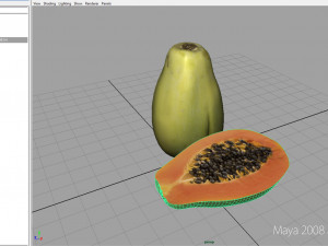 papaya 3D-Modell
