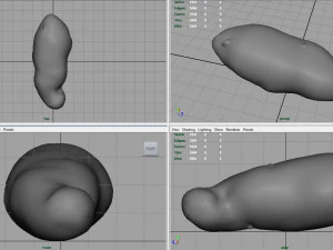 patata rossa Modello 3D