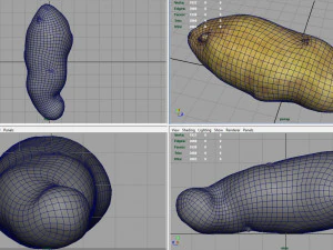 patata rossa Modello 3D