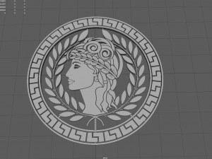 ornament greek circular 3 Model Cetak 3D