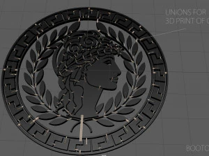 ornament greek circular 3 3D Print Model
