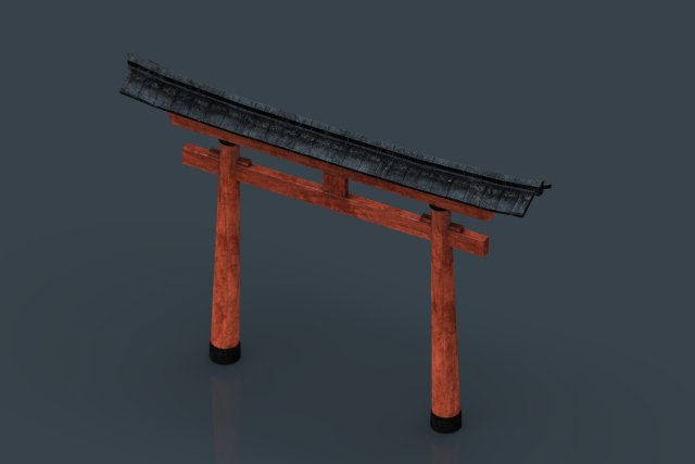 torii gate Modèle 3D .c4d .max .obj .3ds .fbx .stl .blend 