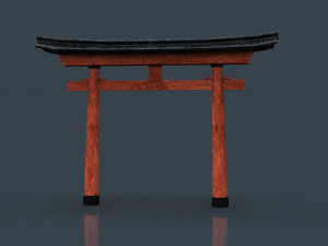 torii gate Modèle 3D
