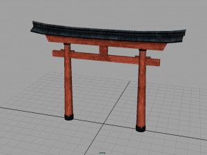 torii gate Modèle 3D