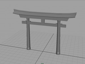 torii gate Modèle 3D