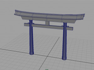 torii gate Modèle 3D