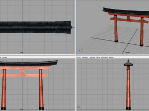 torii gate Modèle 3D