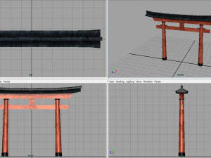 torii gate 3D Model