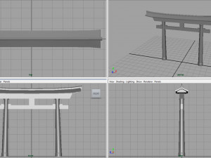 torii gate Modèle 3D