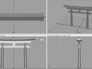 torii gate 3D Model