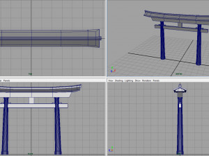 torii gate Modèle 3D