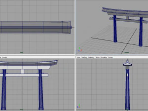 torii gate 3D Model
