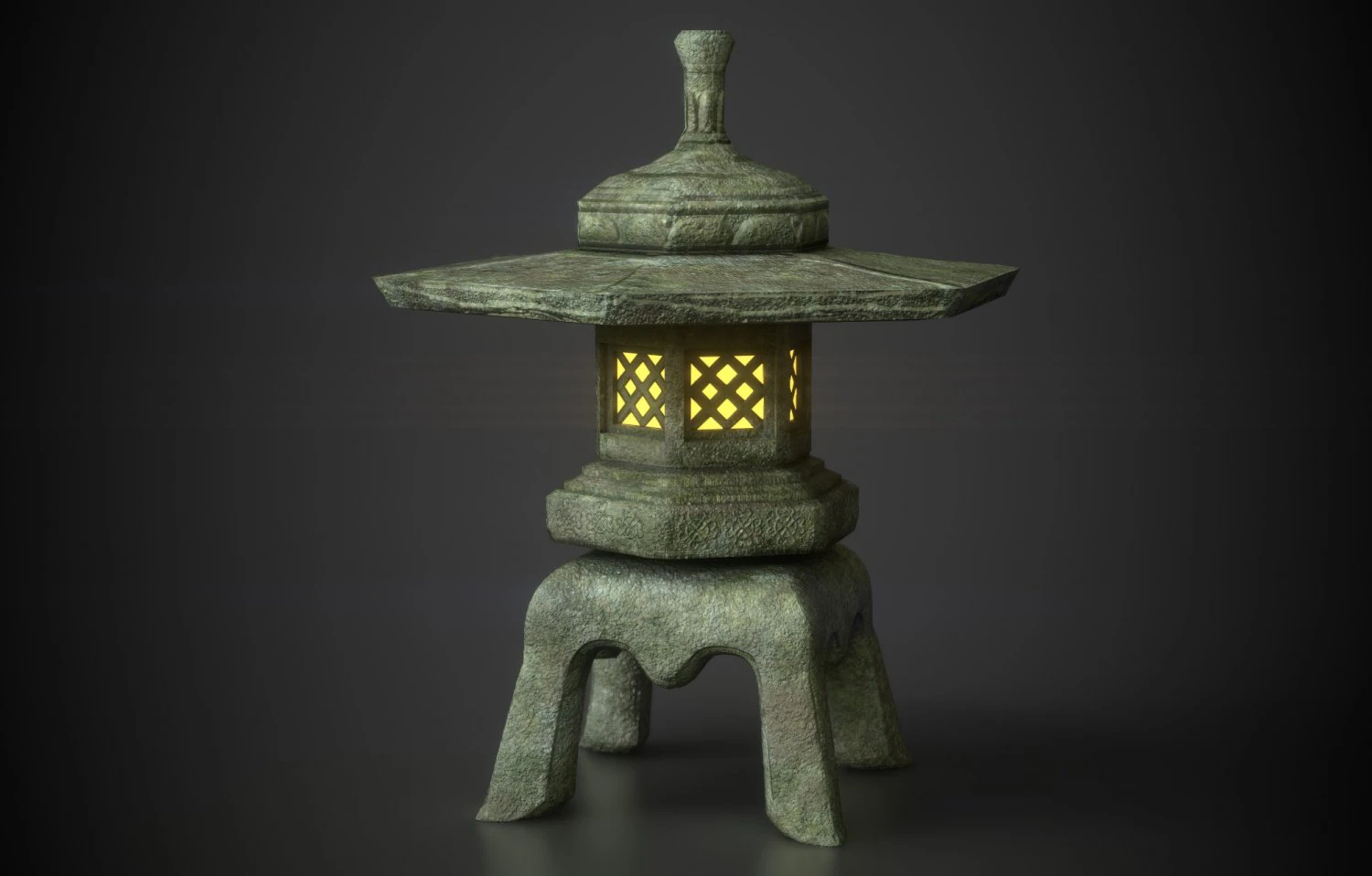 japanese maru yakimi lantern 3D Model .c4d .max .obj .3ds .fbx .stl .blend 