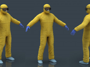 hazmat suit 3D मॉडल