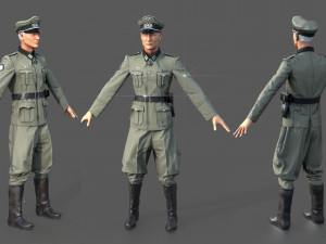 wehrmacht officer 3D Model