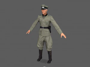 wehrmacht officer 3D Model