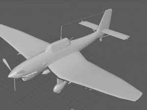 afrika korps ju 87 stuka 3D Model
