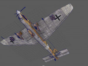 afrika korps ju 87 stuka 3D Model