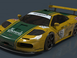 mclaren f1 gtr harrods Model 3D