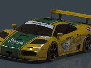 mclaren f1 gtr harrods Model 3D